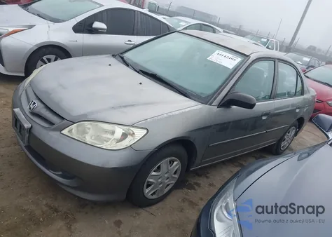 2005 Honda Civic Vp from USA, damaged, VIN 2HGES16385H513749